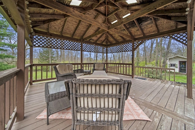 11378 Ann Dr NW, Baltimore, OH 43105 - wooden deck with a gazebo