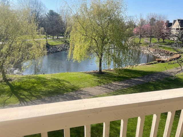 view of water feature
