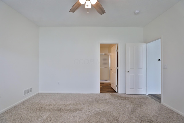 8050 Flint Run Pl, Columbus, OH 43235 - carpeted spare room featuring ceiling fan, baseboards, and a smoke detector