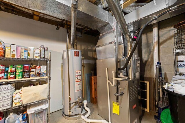 3379 Fishinger Mill Dr, Hilliard, OH 43026 - utility room with water heater
