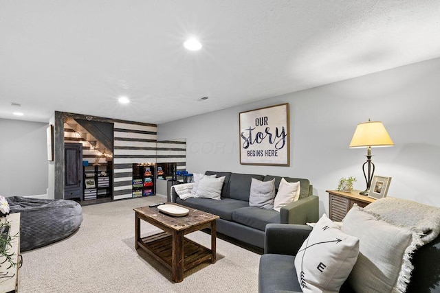 3379 Fishinger Mill Dr, Hilliard, OH 43026 - living area with carpet and recessed lighting