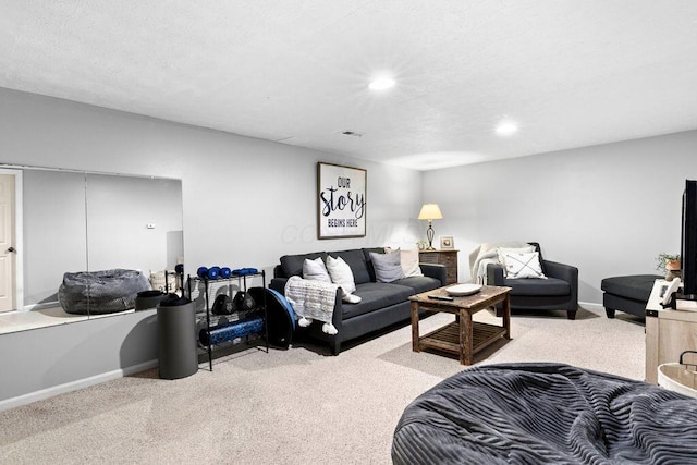 3379 Fishinger Mill Dr, Hilliard, OH 43026 - carpeted living room with recessed lighting and baseboards