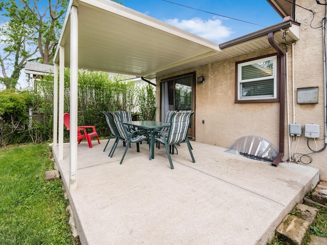 view of patio / terrace with outdoor dining area
