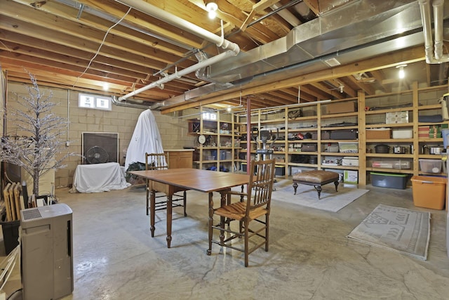 view of basement
