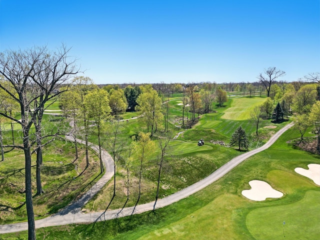 view of community featuring golf course view