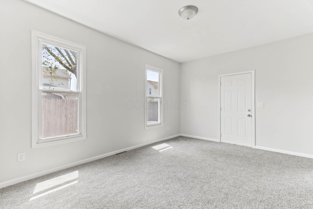 378 Maple Ave, Newark, OH 43055 - carpeted empty room with a healthy amount of sunlight and baseboards