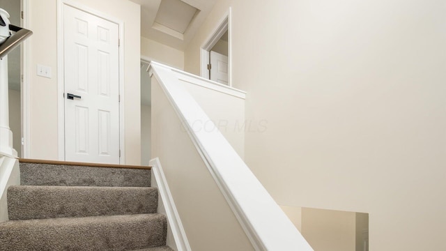 500 Hemlock Pl, Newark, OH 43055 - staircase with attic access