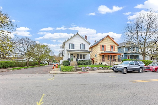 1297 S 4th St, Columbus, OH 43206 - traditional home with a chimney