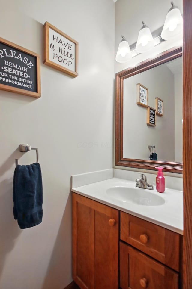 bathroom featuring vanity