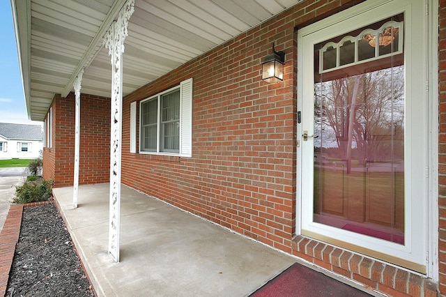 view of patio / terrace with a porch