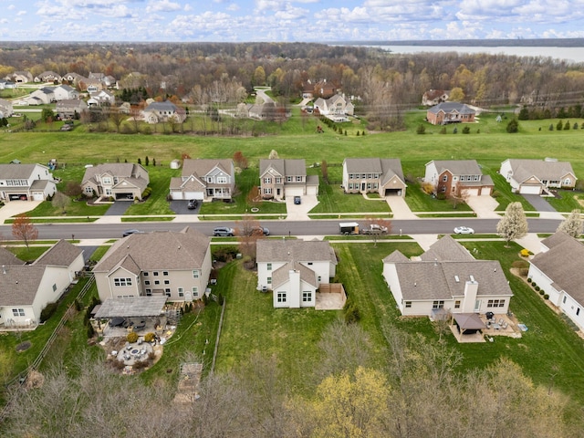 bird's eye view featuring a residential view