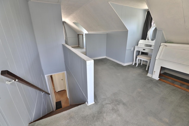 3113 Oaklawn St, Columbus, OH 43224 - additional living space featuring carpet floors, lofted ceiling, and baseboards