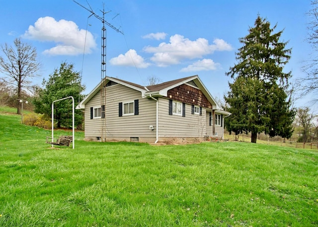 5235 Raiders Rd, Frazeysburg, OH 43822 - view of side of property with a yard