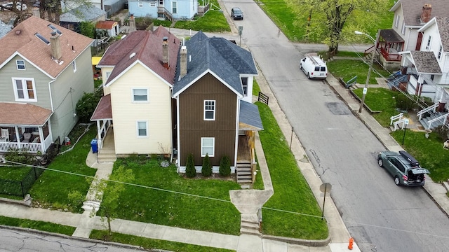birds eye view of property featuring a residential view