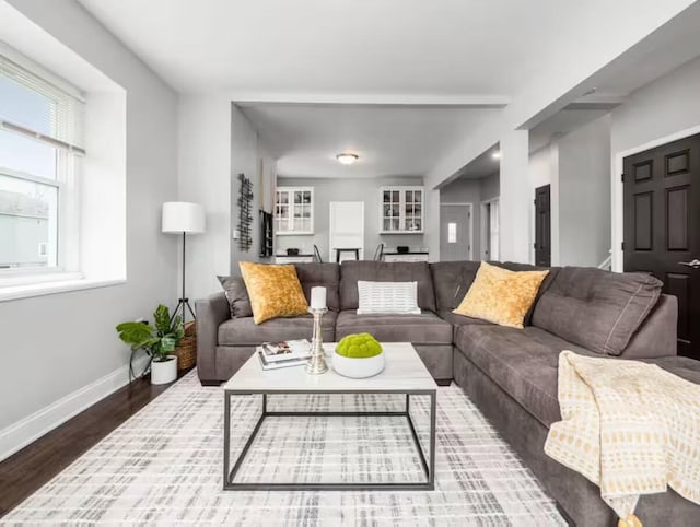 85 Dana Ave, Columbus, OH 43222 - living area with baseboards and wood finished floors