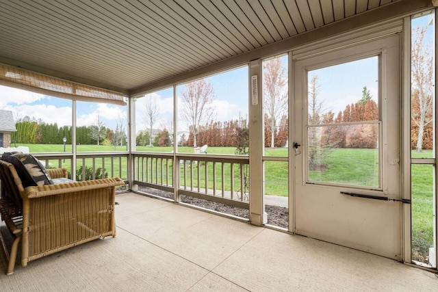 sunroom featuring plenty of natural light