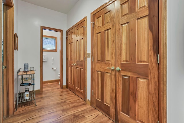 665 Cherrington Rd, Westerville, OH 43081 - hallway with light wood-type flooring and baseboards