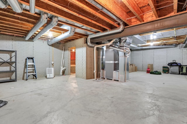 665 Cherrington Rd, Westerville, OH 43081 - unfinished below grade area with heating unit