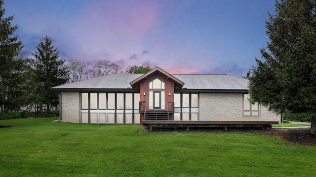 3448 Ostrander Rd, Ostrander, OH 43061 - back of property featuring a yard