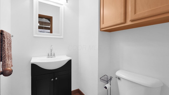 3448 Ostrander Rd, Ostrander, OH 43061 - half bath featuring vanity and toilet