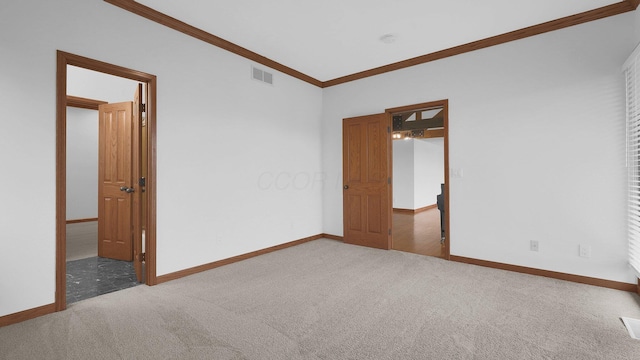 3448 Ostrander Rd, Ostrander, OH 43061 - carpeted spare room with crown molding and baseboards
