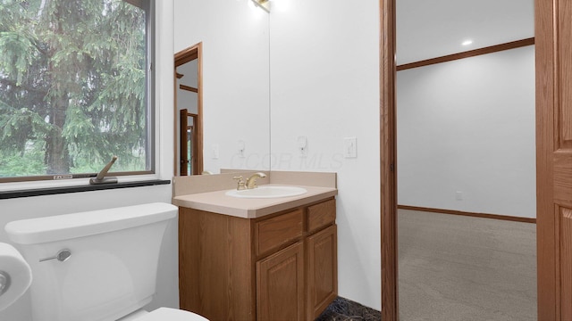 3448 Ostrander Rd, Ostrander, OH 43061 - half bath featuring toilet and vanity