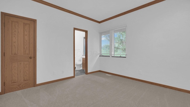 3448 Ostrander Rd, Ostrander, OH 43061 - empty room featuring ornamental molding, carpet, and baseboards