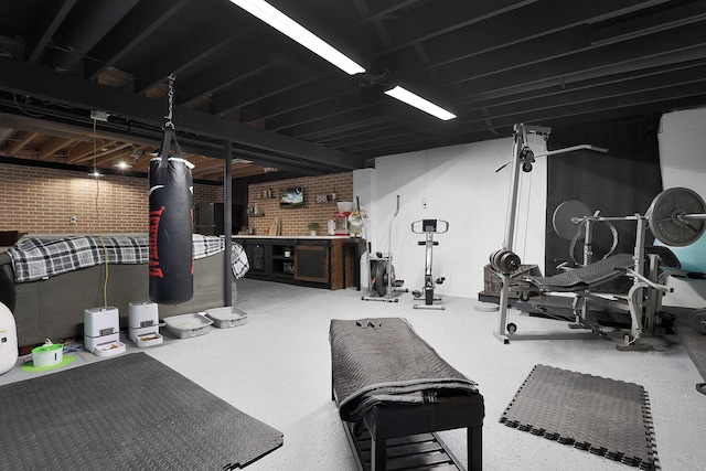 view of workout room