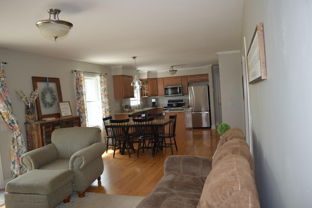 11283 Palmer Rd SW, Pataskala, OH 43062 - living area with light wood-style floors