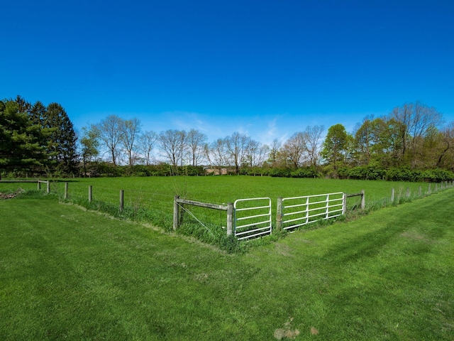 88 Tallman St, North Lewisburg, OH 43060 - view of yard featuring a rural view and fence