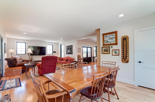 9730 Lancaster Kirkersville Rd NW, Baltimore, OH 43105 - dining room with light wood-style floors and recessed lighting