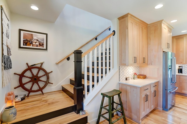 9730 Lancaster Kirkersville Rd NW, Baltimore, OH 43105 - stairway with recessed lighting and wood finished floors