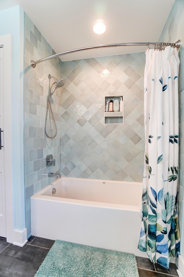 9730 Lancaster Kirkersville Rd NW, Baltimore, OH 43105 - full bath with shower / tub combo and tile patterned floors