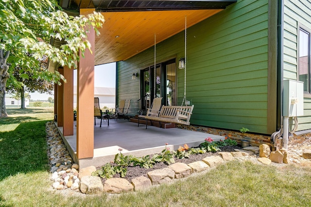 9730 Lancaster Kirkersville Rd NW, Baltimore, OH 43105 - view of patio with covered porch