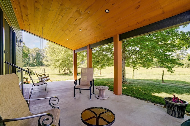 9730 Lancaster Kirkersville Rd NW, Baltimore, OH 43105 - view of patio / terrace with fence
