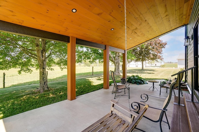 9730 Lancaster Kirkersville Rd NW, Baltimore, OH 43105 - view of patio / terrace featuring fence