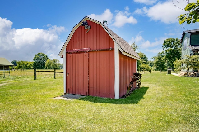 9730 Lancaster Kirkersville Rd NW, Baltimore, OH 43105 - view of barn with a lawn and fence