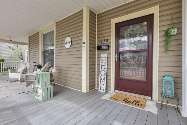 328 Pearl St, Jackson, OH 45640 - doorway to property featuring a porch