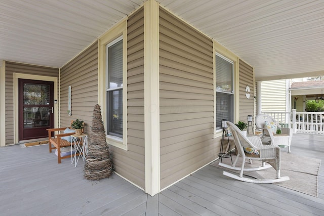 328 Pearl St, Jackson, OH 45640 - wooden terrace featuring a porch