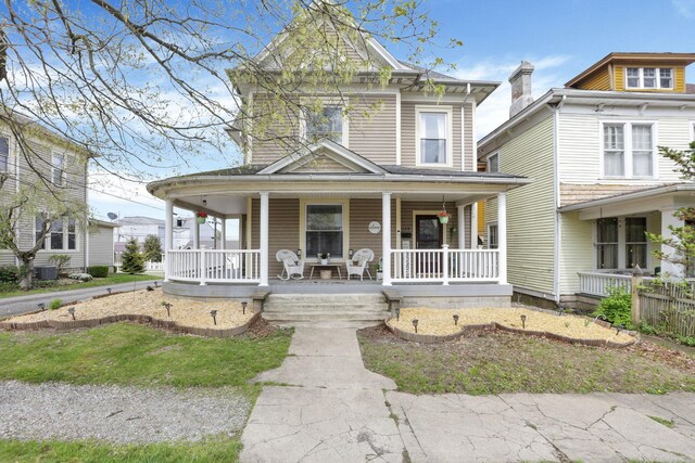 328 Pearl St, Jackson, OH 45640 - view of front of home with a porch and cooling unit