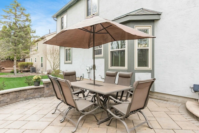 view of patio / terrace featuring outdoor dining space