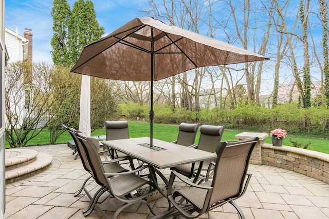 view of patio / terrace with outdoor dining area