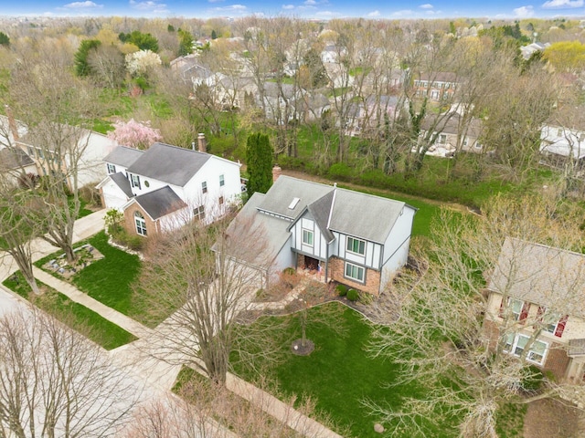 aerial view featuring a residential view