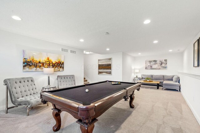 2418 Home Rd, Powell, OH 43065 - playroom featuring recessed lighting, carpet floors, and pool table