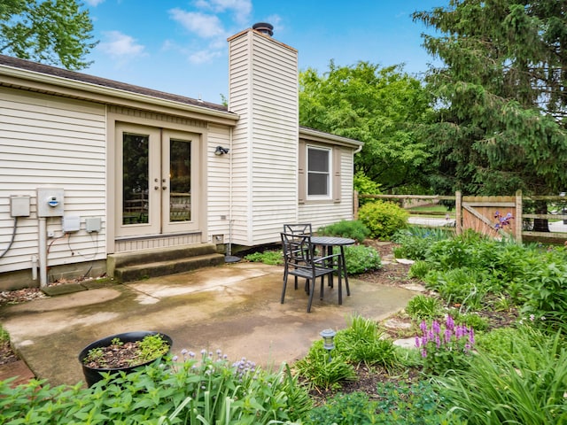 3794 Bridle Ct, Columbus, OH 43221 - view of patio featuring french doors