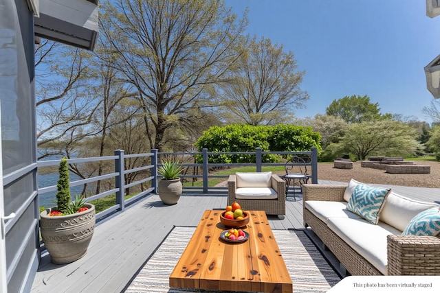 29740 Blosser Rd, Logan, OH 43138 - deck with an outdoor living space