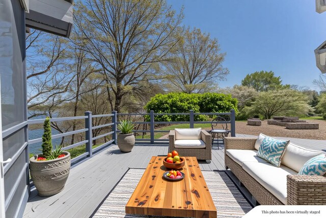29740 Blosser Rd, Logan, OH 43138 - deck with an outdoor living space
