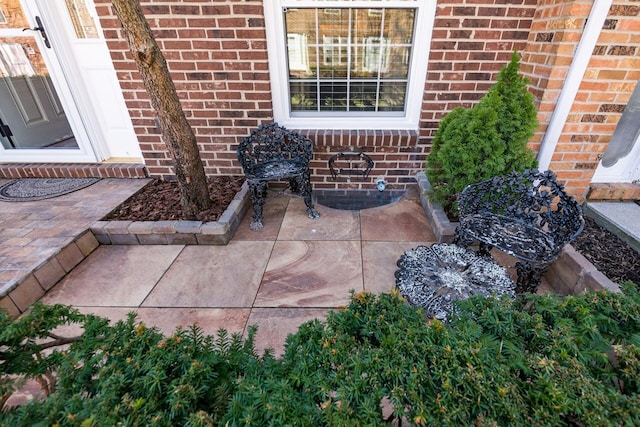 exterior details with brick siding