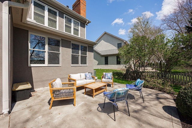 6707 Meadow Glen Dr S, Westerville, OH 43082 - view of patio / terrace featuring fence and an outdoor hangout area