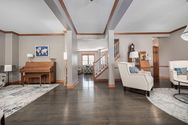 6707 Meadow Glen Dr S, Westerville, OH 43082 - interior space with wood finished floors, stairs, and baseboards